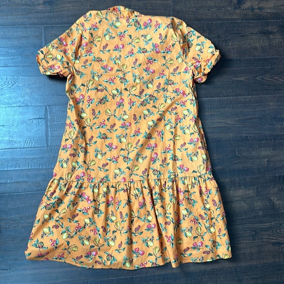 Donna Morgan Collared High Neck Button Down Short SleeveCotton Blend Dress #B18 - Picture 8 of 8